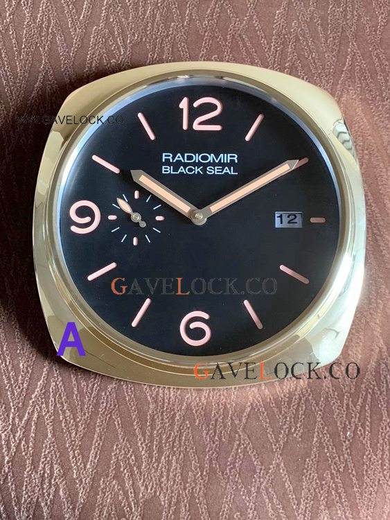 Copy Panerai Radiomir Black Seal PAM00388 Wall Clocks Yellow Gold
